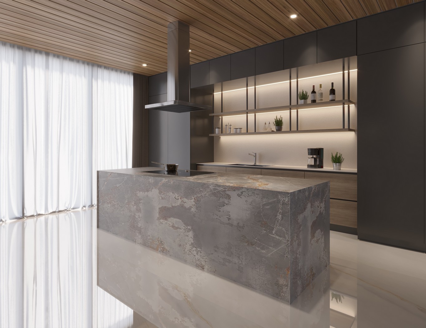 5 Ide Kitchen Set Minimalis Modern dan Fungsional