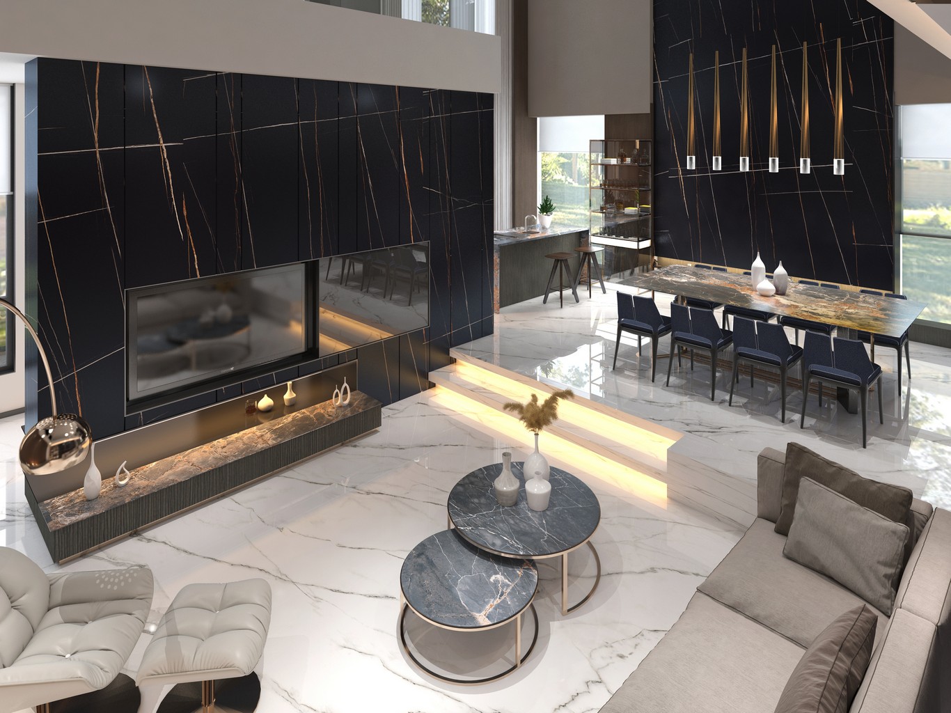 7 Rekomendasi Motif Marmer Statuario untuk Interior Klasik